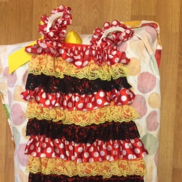 Handmade Etsy Ruffled Onesie 24 month old - Picture 2 of 8